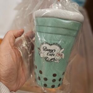 Bunnys Cafe Squishies 2019 Mint Green Boba Bubble Tea Cup Drink Squishy Toy Rare